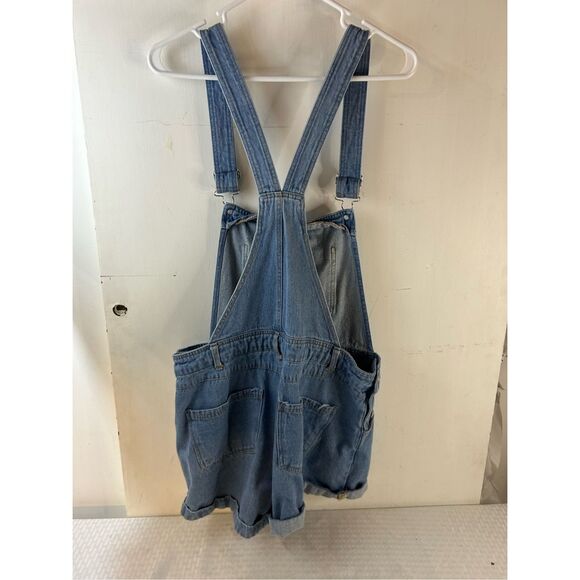 Sans Souci denim Short overalls large rn#96652 - Picture 3 of 7